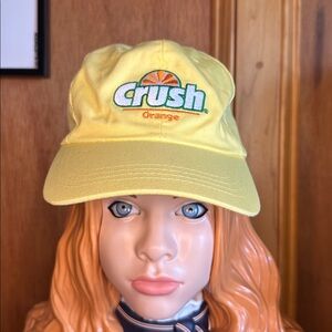 Crush Orange Soda Yellow Dad Cap with Adjustable Strap